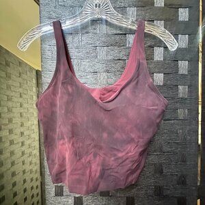 lululemon Align Tank Top Garnet Diamond-Dye, Sz 8